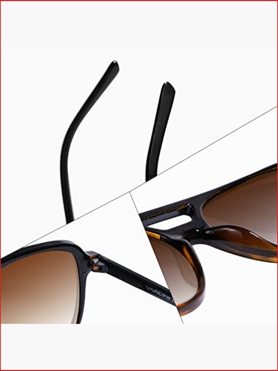 Retro Square Aviator Sunglasses with UV400 Protection main image 6